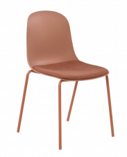 Стул пластиковый с мягким накладным текстильным сденьем Фирес Textile